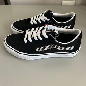 NIB Vans SK8-Low zebra print sneakers size 7